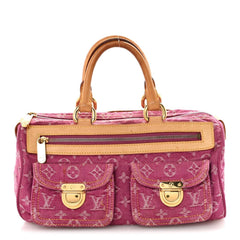 Monogram Denim Neo Speedy Fuchsia