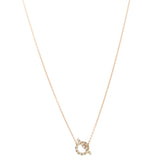 18K Rose Gold Green Sapphire Finesse Pendant Necklace