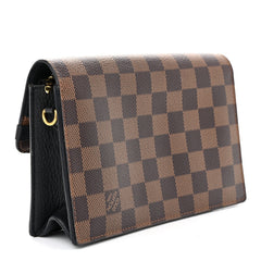 Damier Ebene Vavin Chain Wallet Black