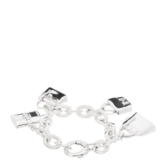 Sterling Silver Four Handbag Charm Bracelet