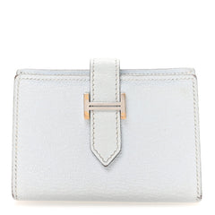 Chevre Mysore Mini Bearn Wallet Bleu Brume