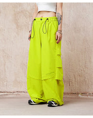 BJHG White Parachute Pants
