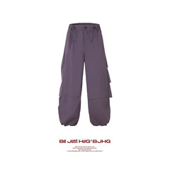BJHG White Parachute Pants