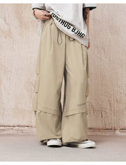 BJHG White Parachute Pants
