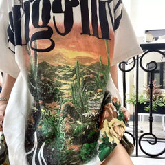 Civilregime Oil Painting Print Ultra-Soft Washed T-shirt