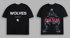 Darcsport Wolf & Street Fighter Print T-shirt