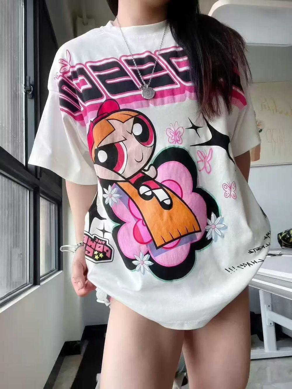 Civilregime Powerpuff Girls Series Ultra-Soft Washed T-shirt