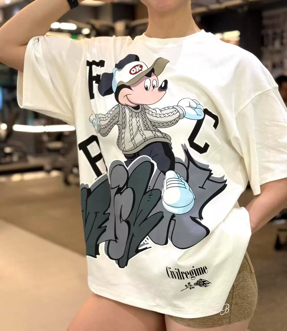 Civilregime Disney Series 200GSM Washed Short Sleeve T-shirt