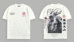 Darcsport Wolf & Street Fighter Print T-shirt
