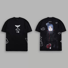 Darcsport Wolf Head & Akatsuki Print T-shirt