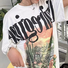 Civilregime Oil Painting Print Ultra-Soft Washed T-shirt