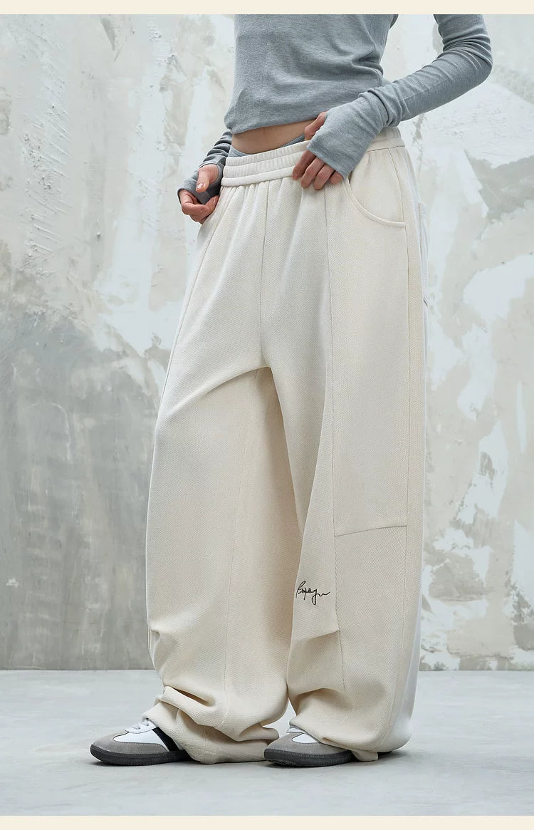 BJHG Retro Straight-Leg Sweatpants