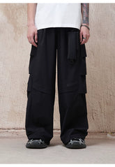 BJHG White Parachute Pants