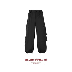 BJHG White Parachute Pants