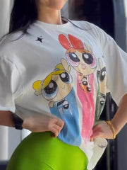 Civilregime Powerpuff Girls Series Ultra-Soft Washed T-shirt