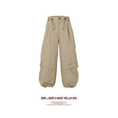 BJHG White Parachute Pants