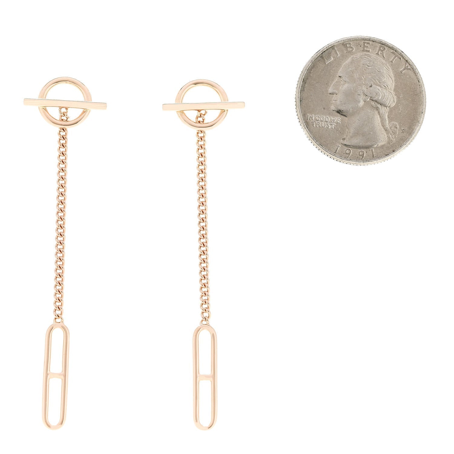 18K Rose Gold Echappee Earrings