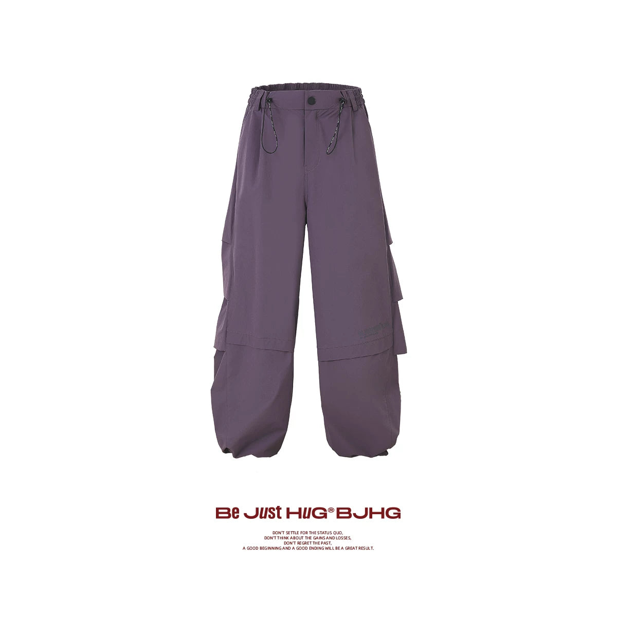 BJHG White Parachute Pants