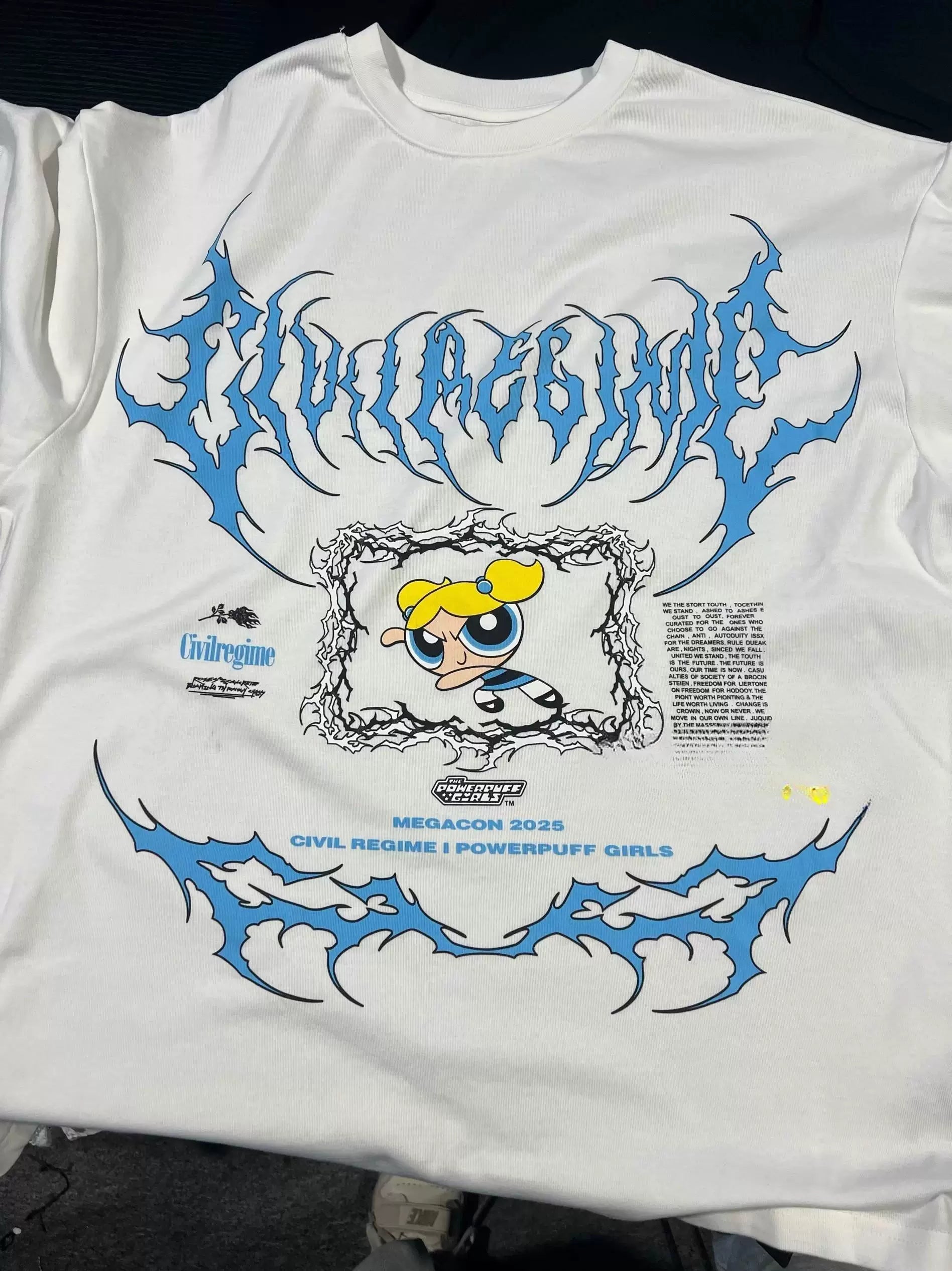 Civilregime Powerpuff Girls Series Ultra-Soft Washed T-shirt