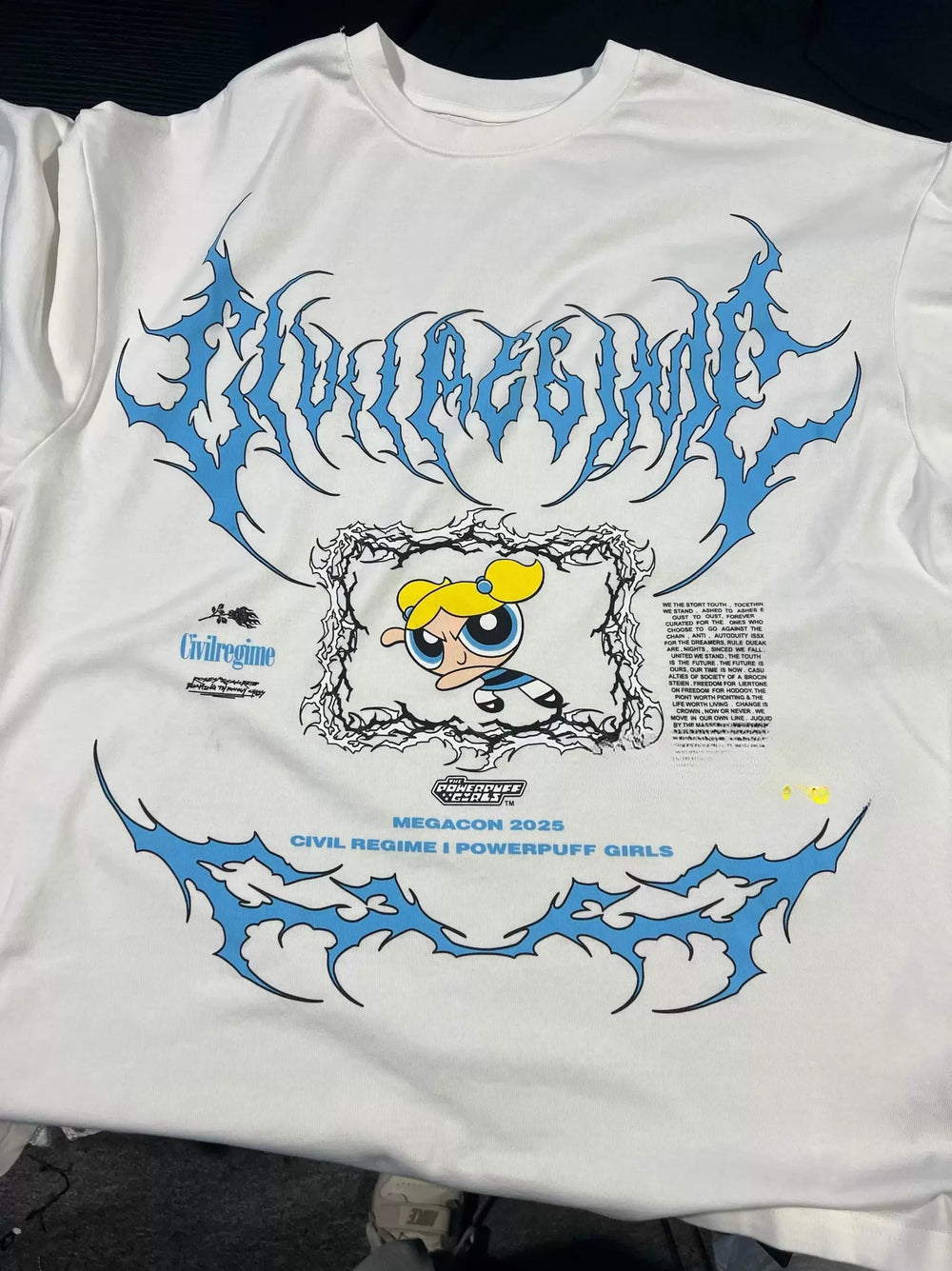 Civilregime Powerpuff Girls Series Ultra-Soft Washed T-shirt