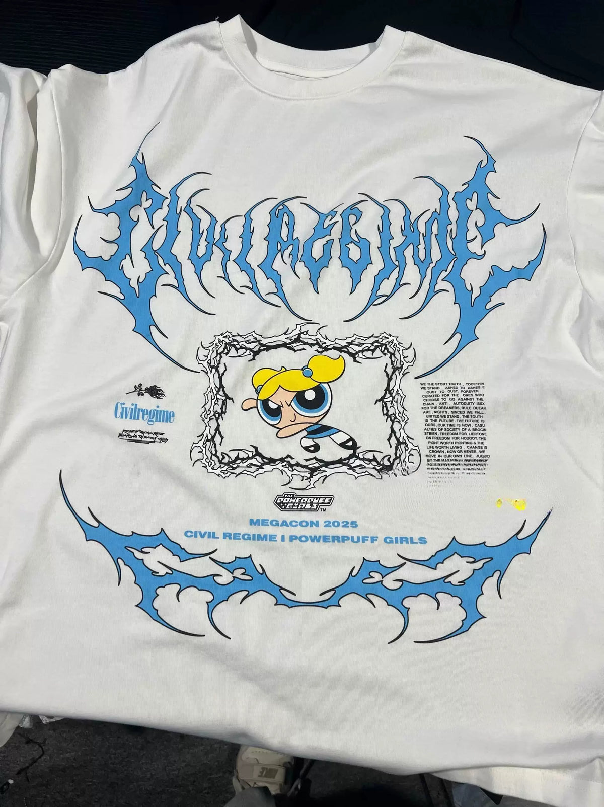 Civilregime Powerpuff Girls Series Ultra-Soft Washed T-shirt