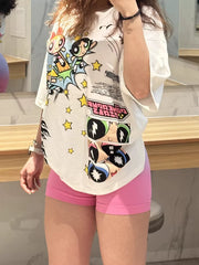 Civilregime Powerpuff Girls Series Ultra-Soft Washed T-shirt