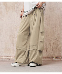 BJHG White Parachute Pants