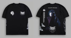 Darcsport Wolf Head & Akatsuki Print T-shirt