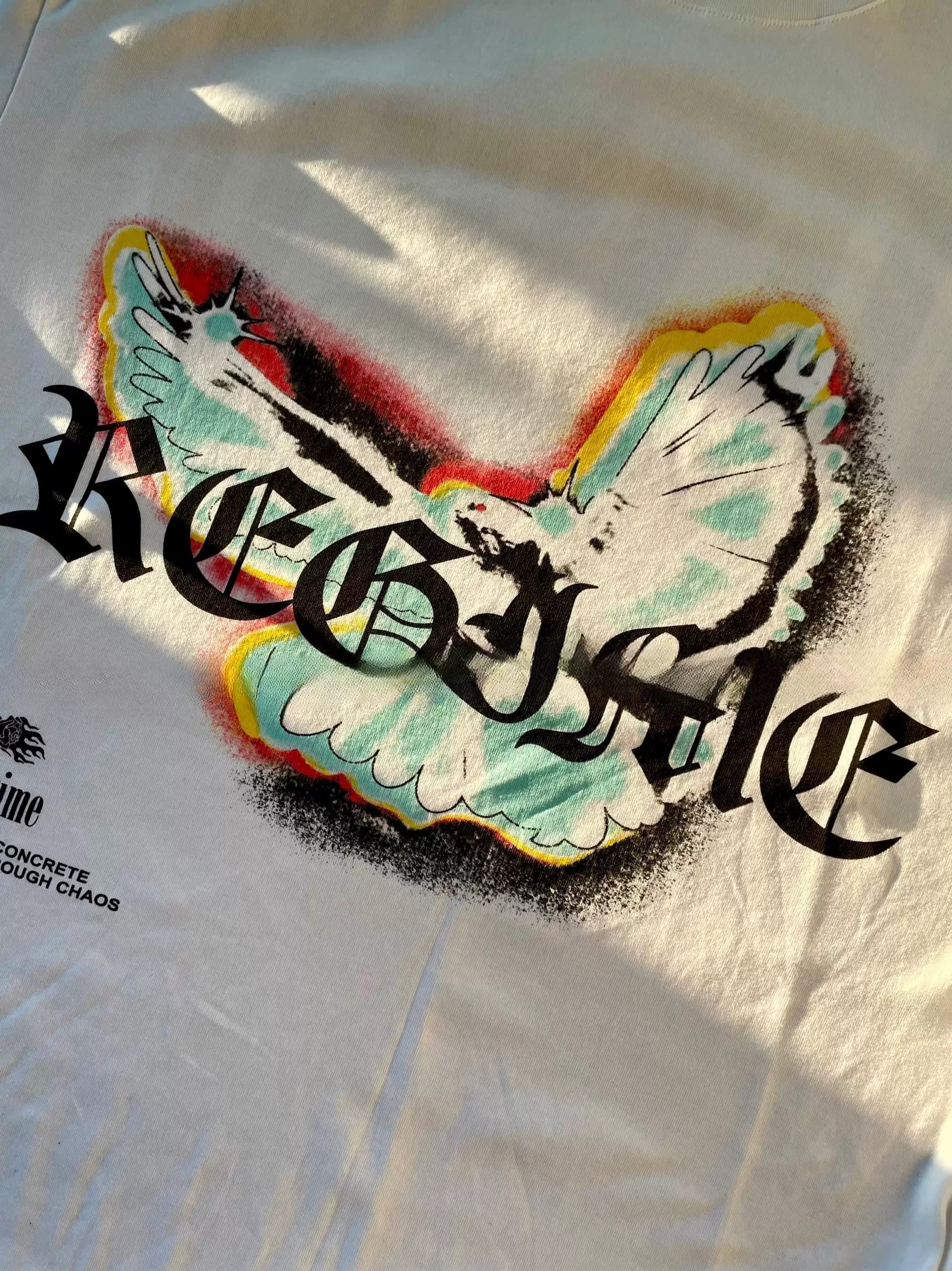 Civilregime Dove Pattern Ultra-Soft Washed Short Sleeve T-shirt