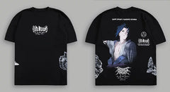 Darcsport Wolf Head & Akatsuki Print T-shirt