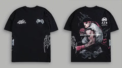 Darcsport Wolf & Street Fighter Print T-shirt