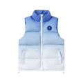 Trapstar Ombre Fade Puffer Vest - Blue/White