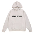 Fog Essentials Pale‑Pink Oversized Pullover Hoodie Bold Chest Letter Print