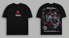 Darcsport Wolf Head & Akatsuki Print T-shirt