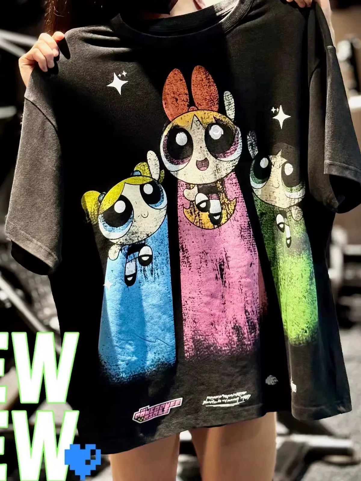 Civilregime Powerpuff Girls Series Ultra-Soft Washed T-shirt