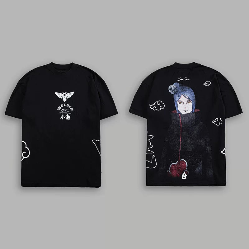 Darcsport Wolf Head & Akatsuki Print T-shirt