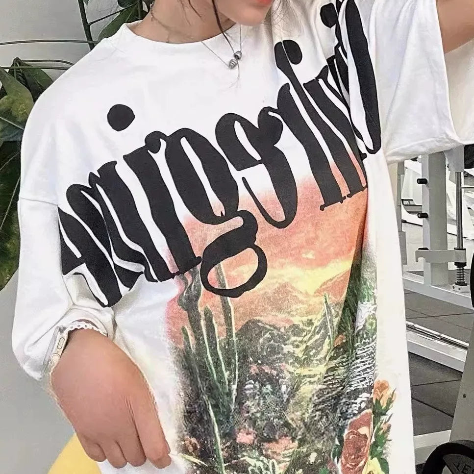 Civilregime Oil Painting Print Ultra-Soft Washed T-shirt