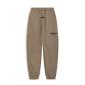 Fog Essentials Black‑Print Khaki Earth‑Tone Loose‑Fit Tapered Jogger Sweatpants