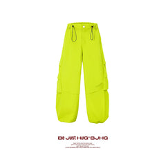 BJHG White Parachute Pants