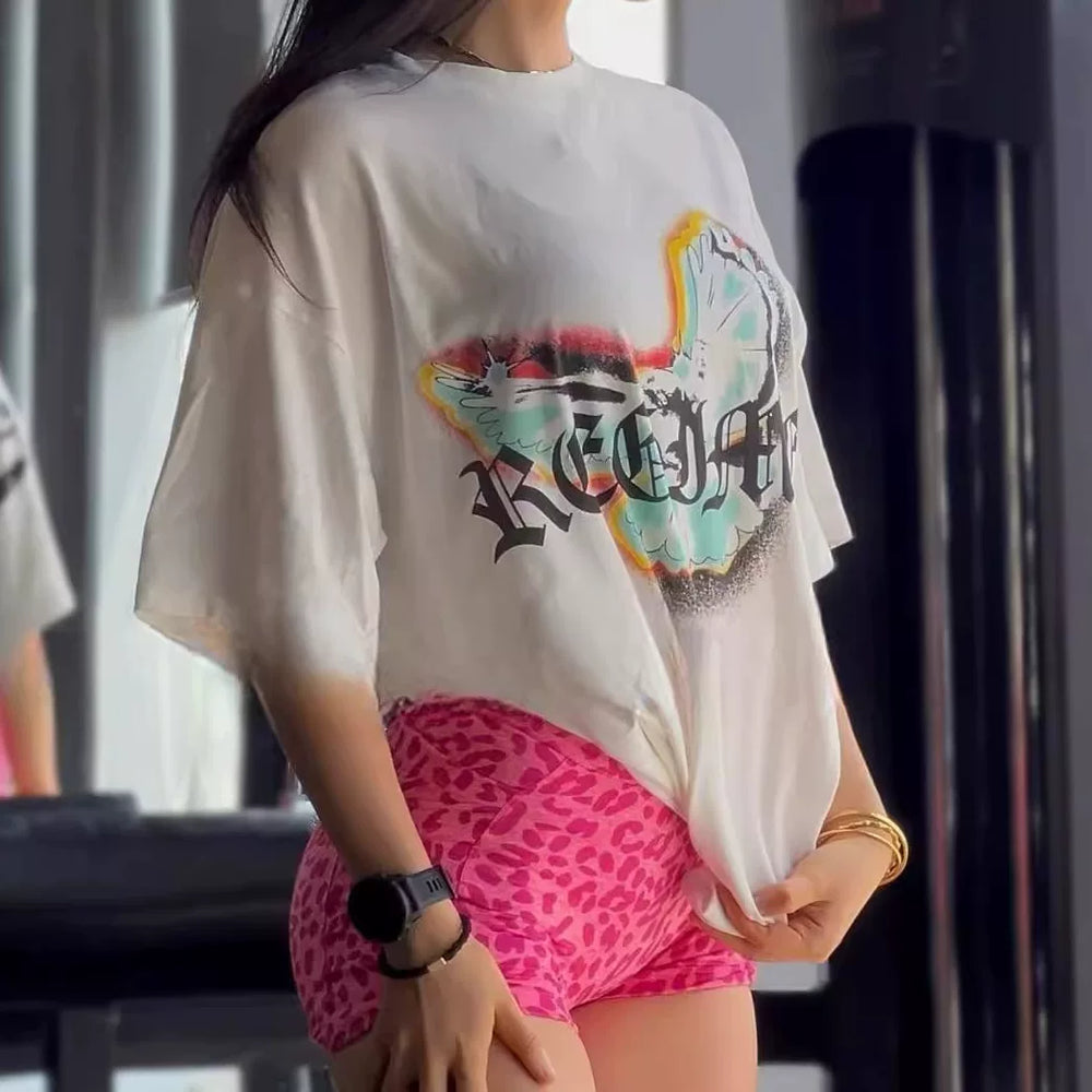 Civilregime Dove Pattern Ultra-Soft Washed Short Sleeve T-shirt