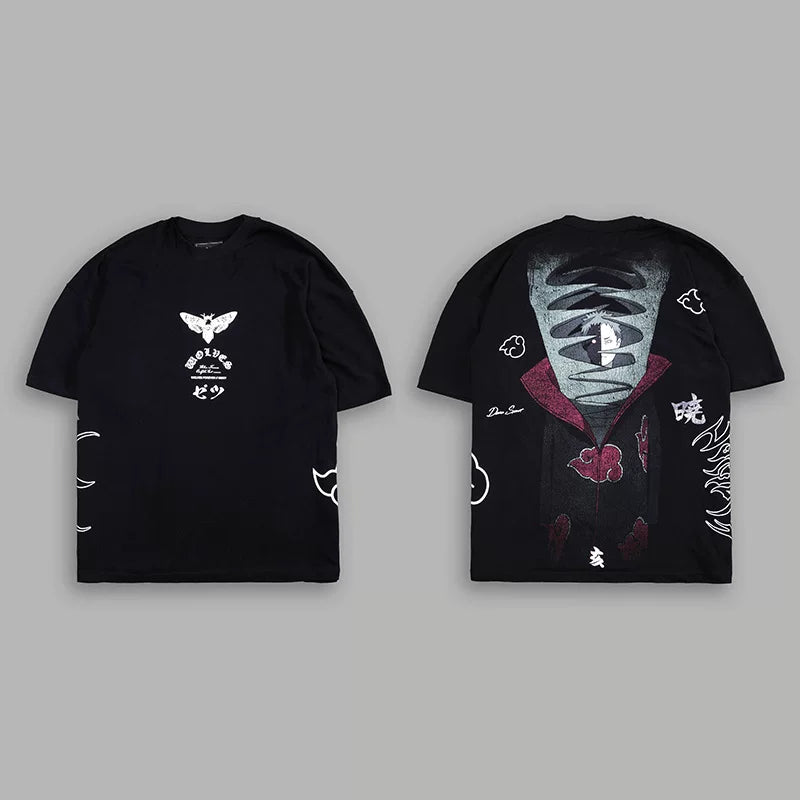 Darcsport Wolf Head & Akatsuki Print T-shirt