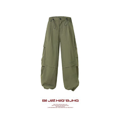BJHG White Parachute Pants
