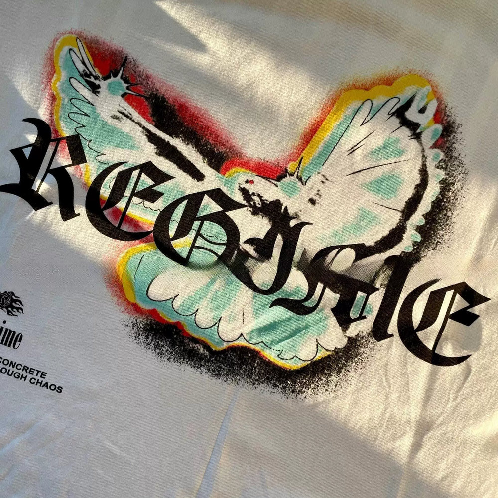 Civilregime Dove Pattern Ultra-Soft Washed Short Sleeve T-shirt