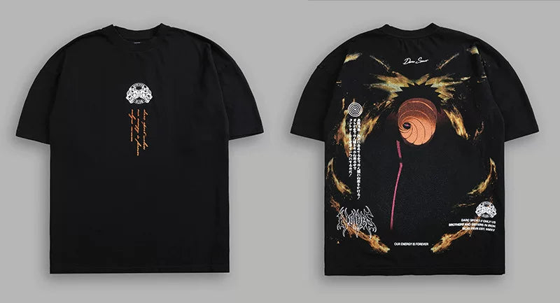 Darcsport Wolf Head & Akatsuki Print T-shirt