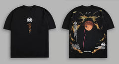 Darcsport Wolf Head & Akatsuki Print T-shirt