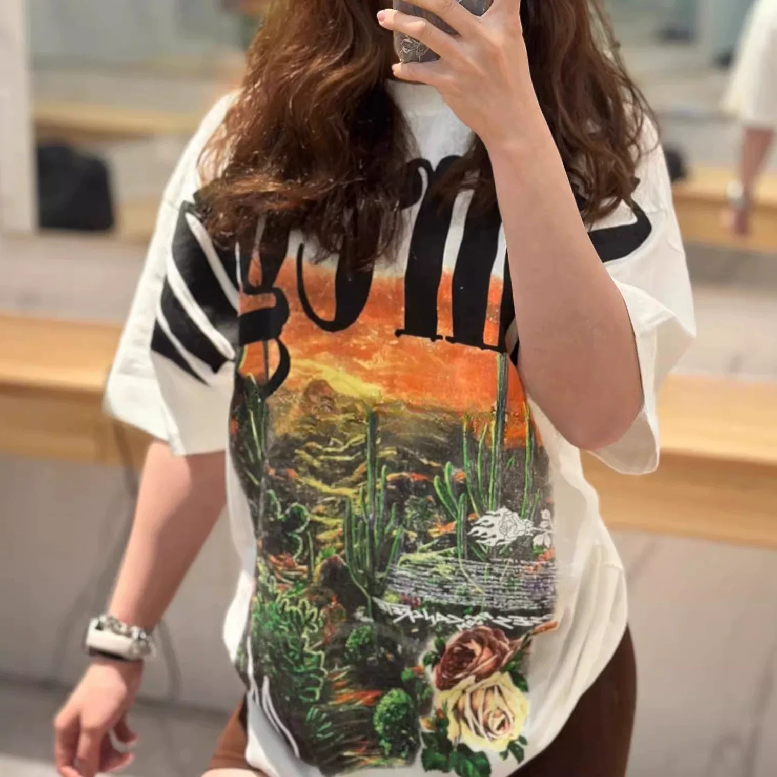 Civilregime Oil Painting Print Ultra-Soft Washed T-shirt