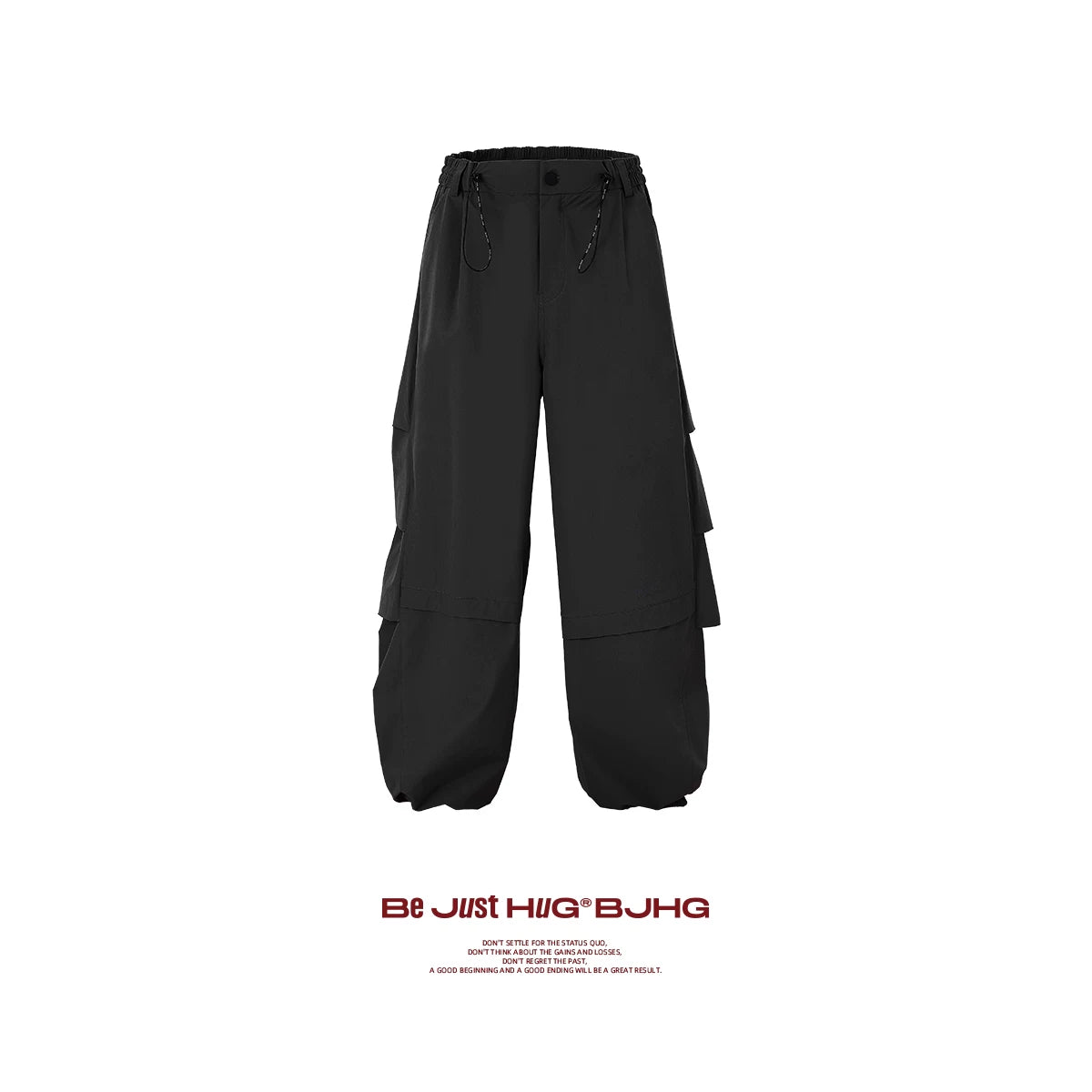 BJHG White Parachute Pants