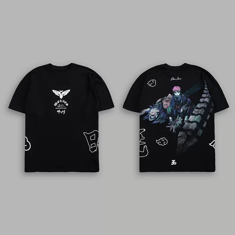 Darcsport Wolf Head & Akatsuki Print T-shirt
