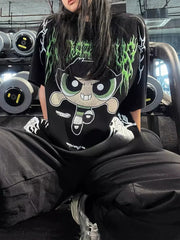 Civilregime Powerpuff Girls Series Ultra-Soft Washed T-shirt