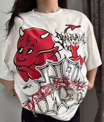 Civilregime Little Devil Series 200GSM Skin-Feel Washed T-shirt